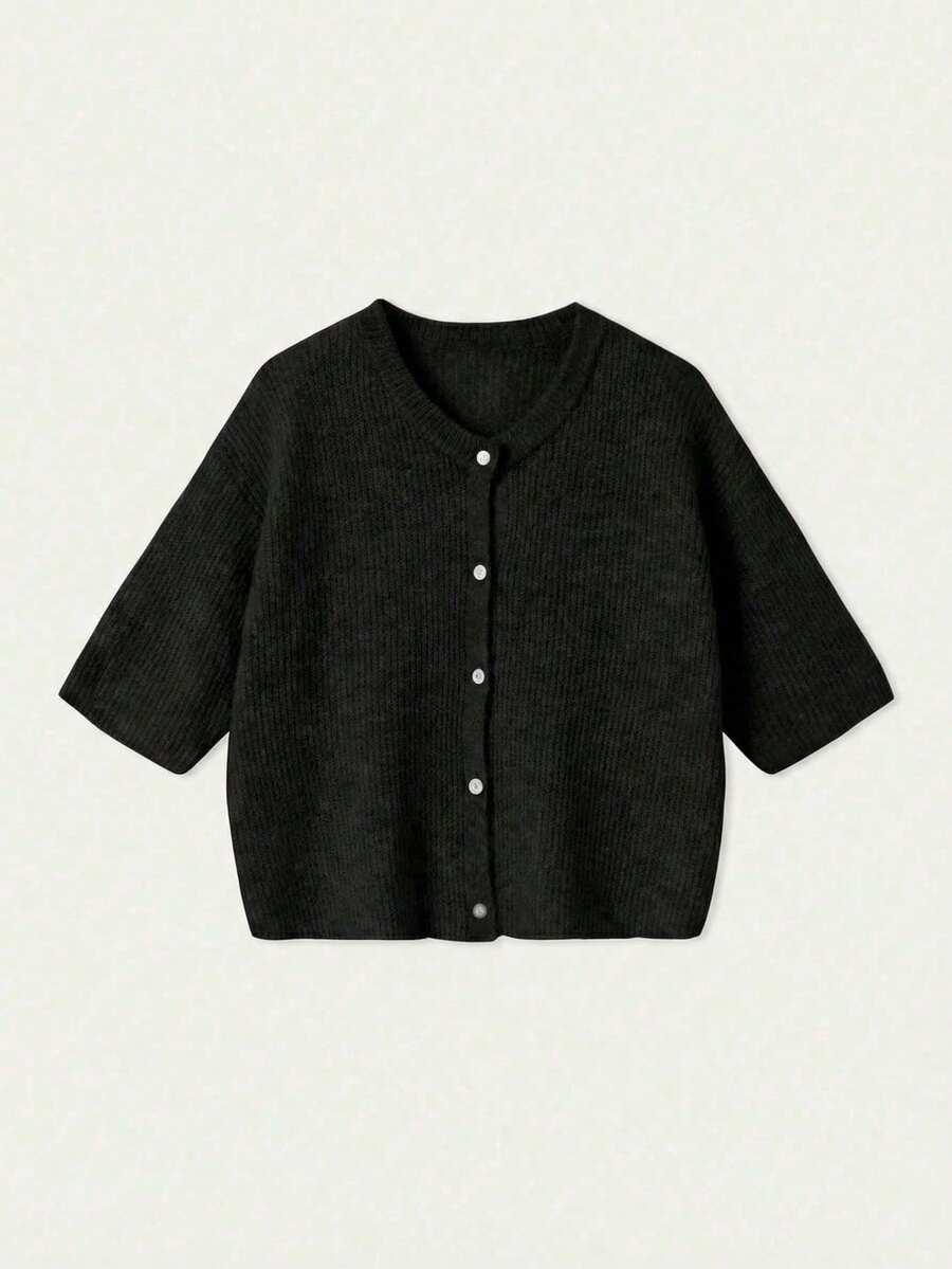 SHEIN SWETER KRÓTKI RĘKAW S06__L