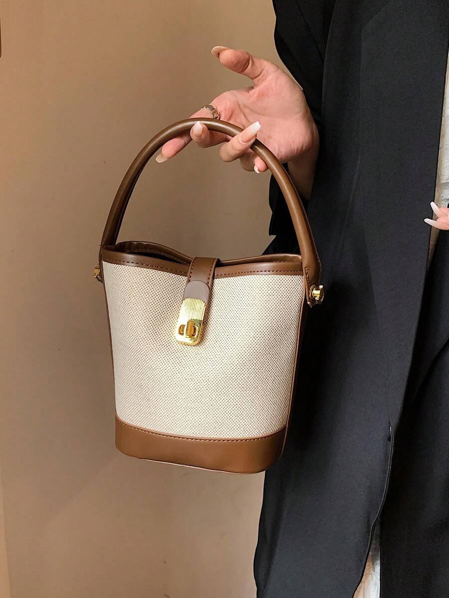 SHEIN BEŻOWA TOREBKA TEKSTURA S07__20X10X18CM
