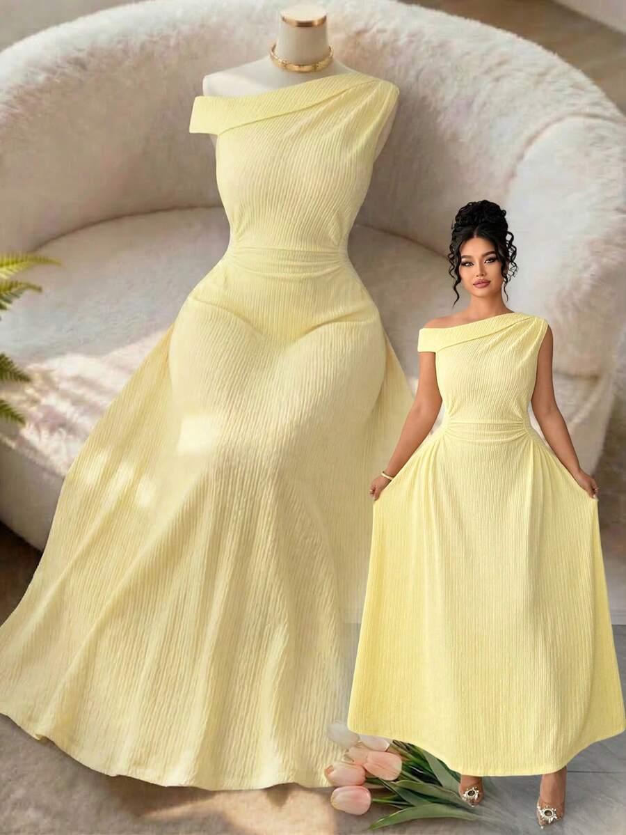 ELENZGA ŻÓŁTA MAXI SUKIENKA S06__48