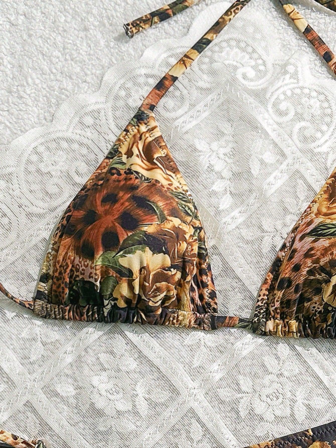 SHEIN DWUCZĘŚCIOWY STRÓJ KĄPIELOWY S09__M