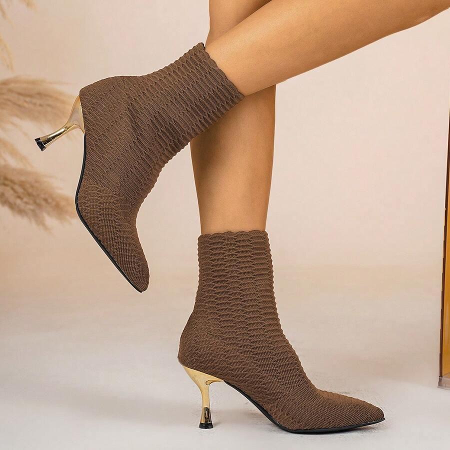 SHEIN BRĄZOWE BOTKI OBCAS W01__39,5