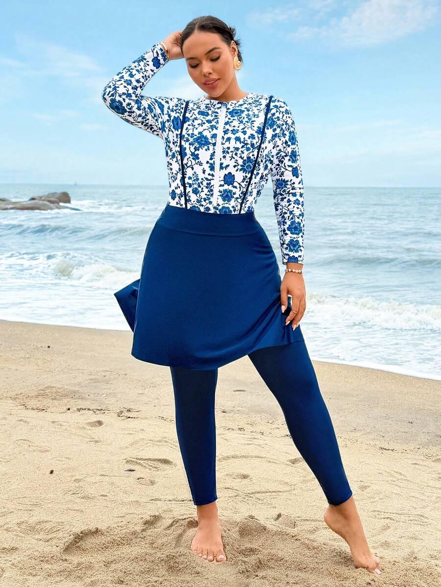 SHEIN JEDNOCZĘŚCIOWY STRÓJ KĄPIELOWY S09__48
