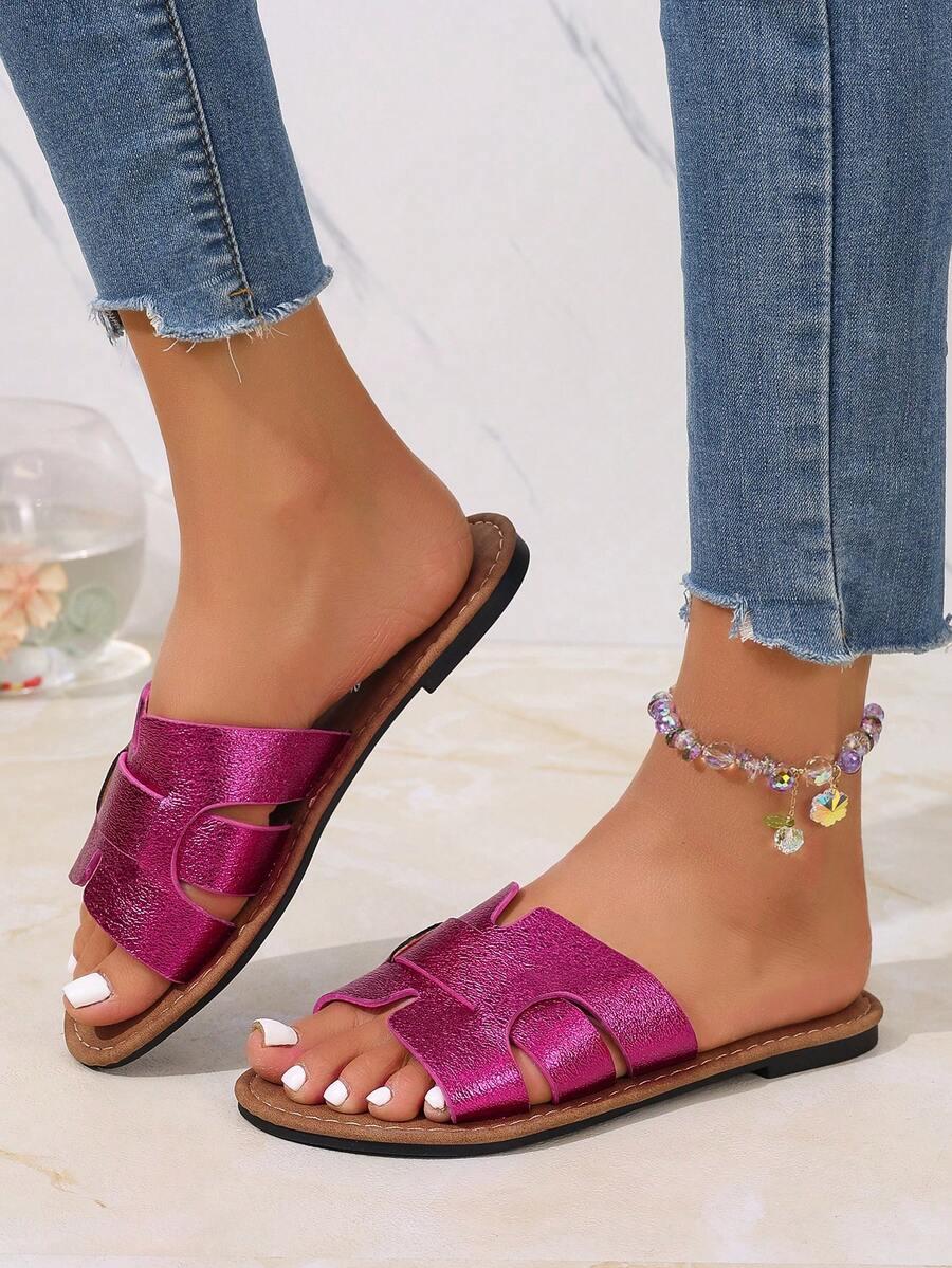 SHEIN RÓŻOWE KLAPKI CASUAL