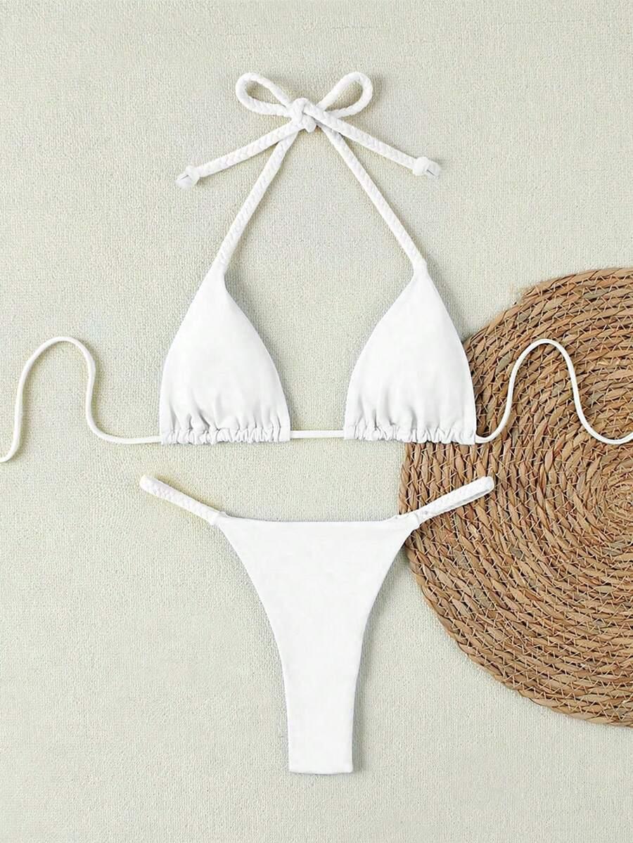 SHEIN DWUCZĘŚCIOWY STRÓJ KĄPIELOWY S09__L