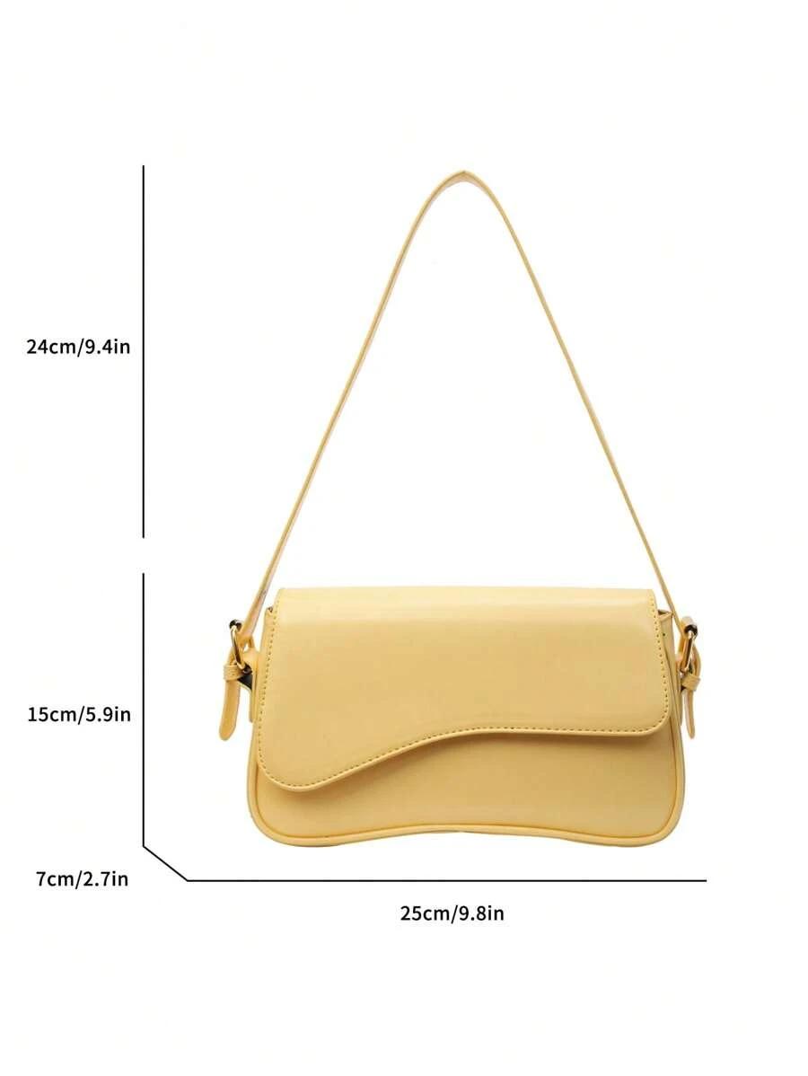 SHEIN ŻÓŁTA TOREBKA IMITACJA SKÓRY S07__25X7X15