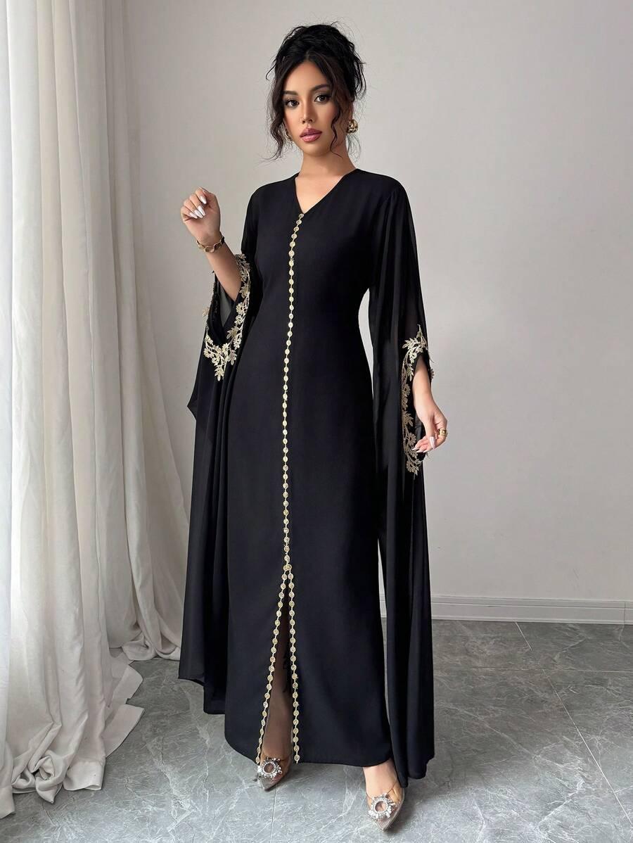 SHEIN MAXI SUKIENKA HAFT S06__M