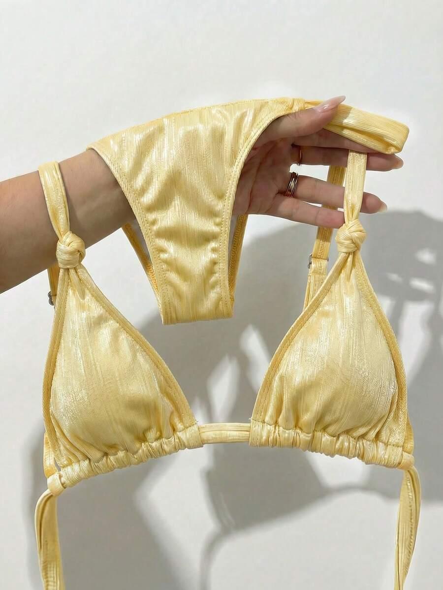 BIKINX ŻÓŁTY DWUCZĘŚCIOWY STRÓJ KĄPIELOWY S09__XS