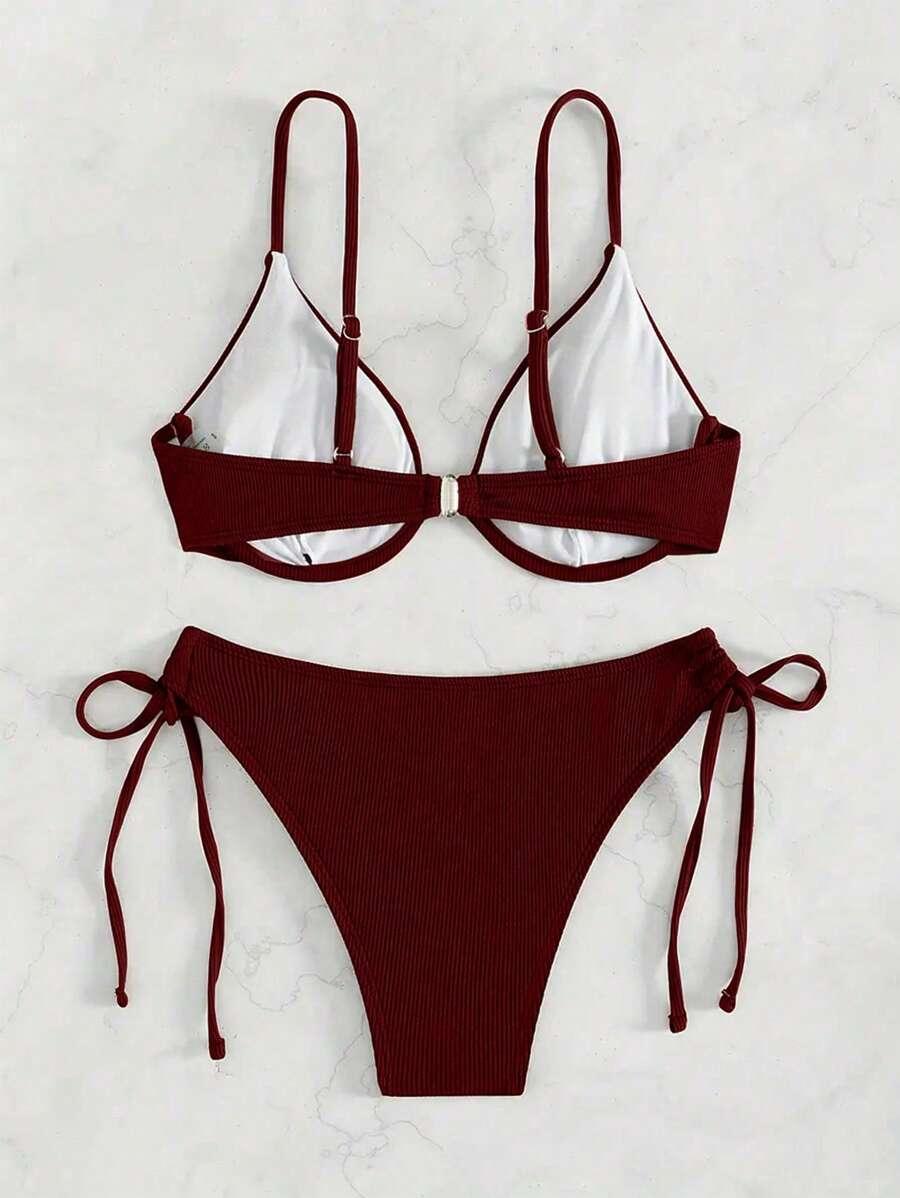 SHEIN DWUCZĘŚCIOWY STRÓJ KĄPIELOWY S09__S