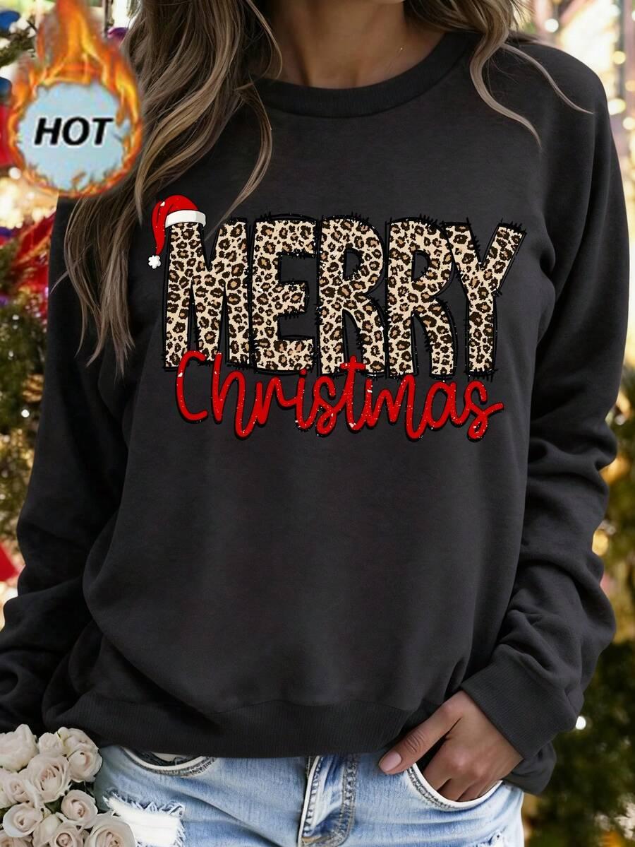 SHEIN BLUZA NAPIS MERRY CHRISTAMS BDD__S