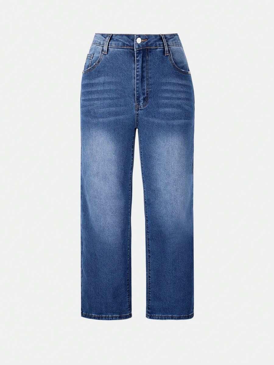 SHEIN NIEBIESKIE SPODNIE JEANS S06__S