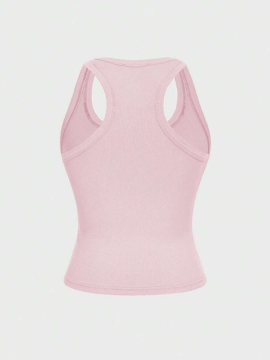 SHEIN RÓŻOWY TOP BOKSERKA S06__M