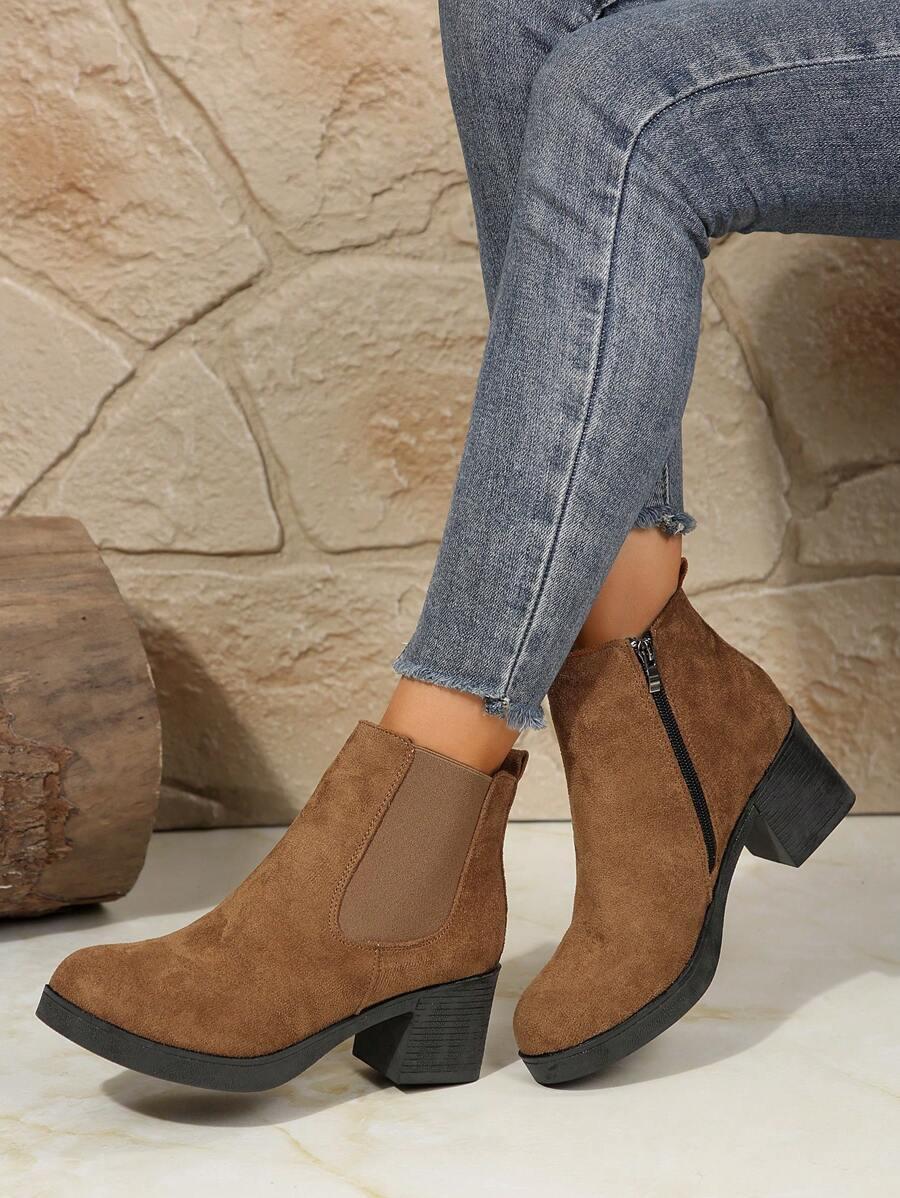 SHEIN BRĄZOWE BOTKI OBCAS W01__38
