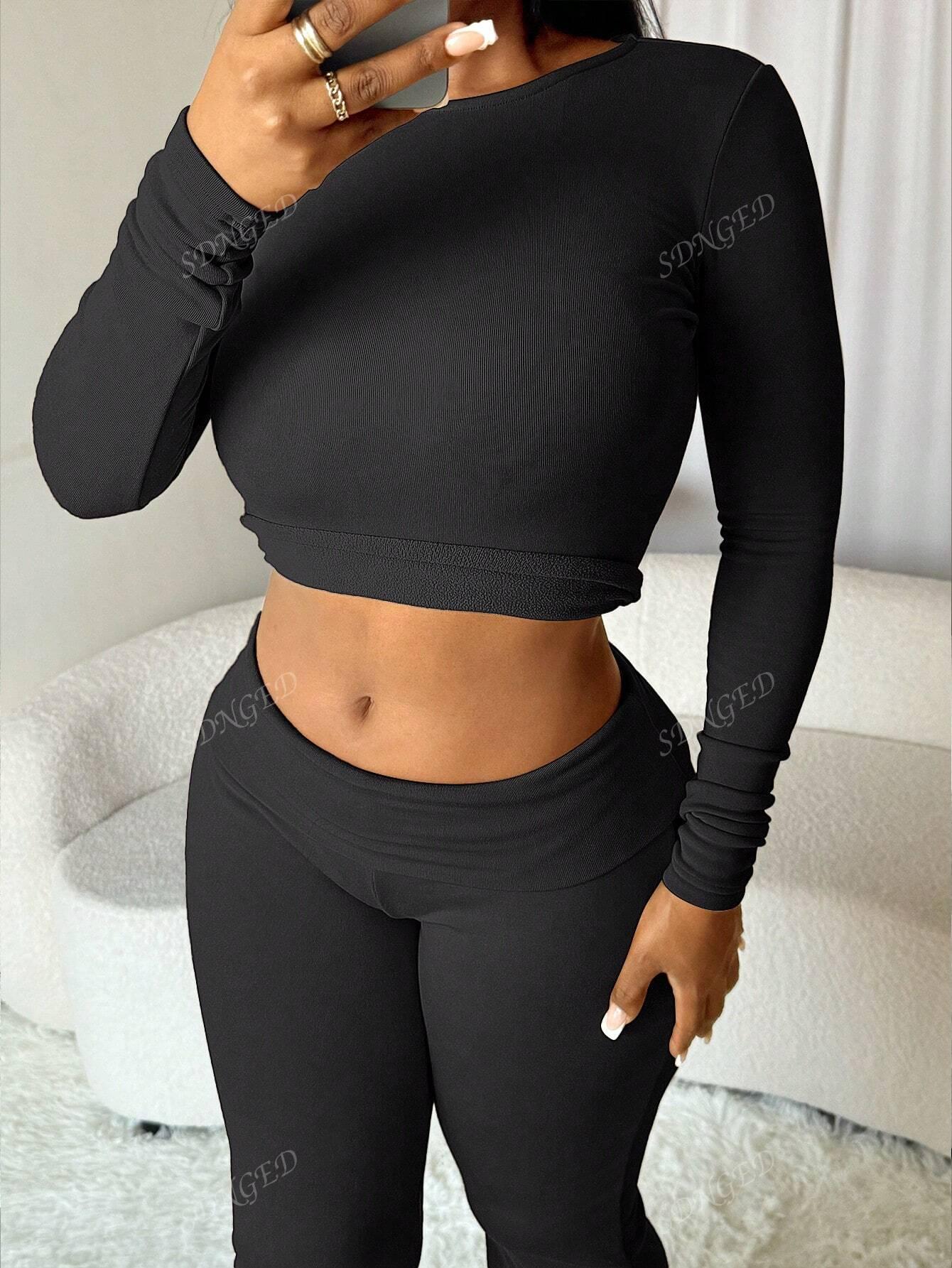 SHEIN SPODNIE BLUZKA KOMPLET