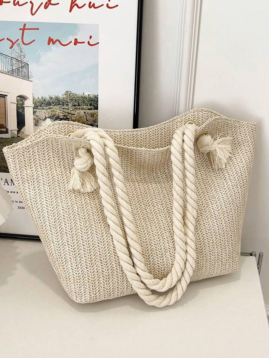 SHEIN BEŻOWA TOREBKA NA RAMIE S07__10X23X27CM