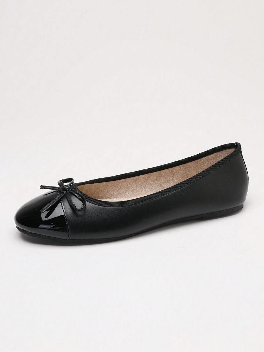 SHEIN CZARNE BALERINY KOKARDA S06__39