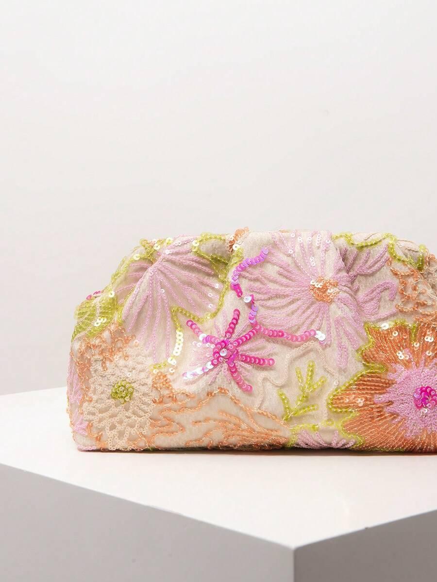 SHEIN TOREBKA KOPERTÓWKA CEKINY S07__29X16CM