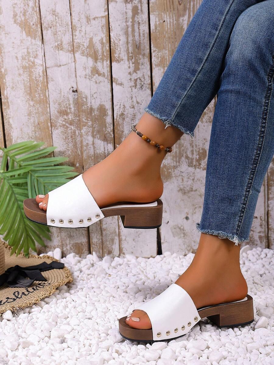 SHEIN BIAŁE KLAPKI OBCAS S06__41