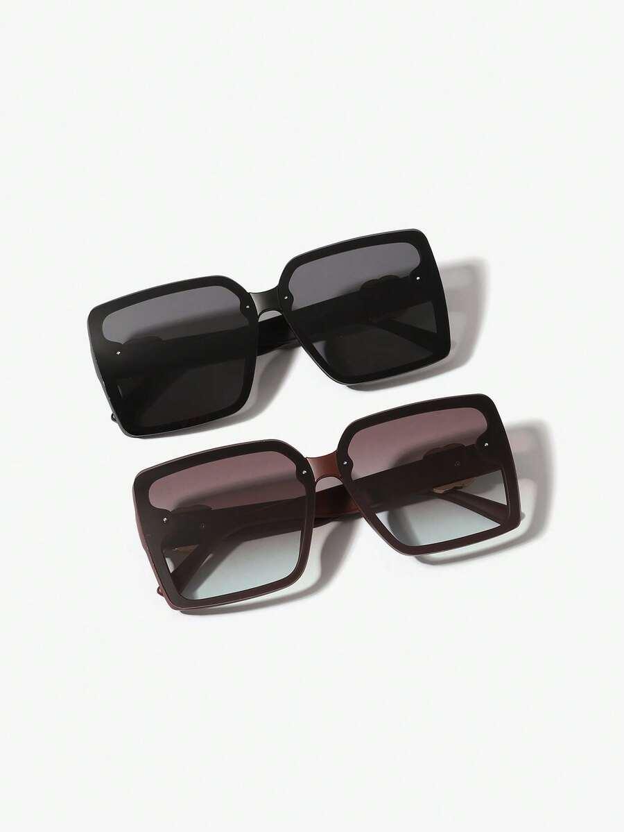 SHEIN CZARNE OKULARY PRZECIWSŁONECZNE S07__
