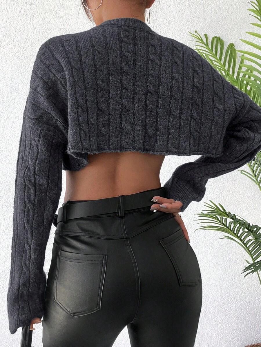 SHEIN SZARY SWETER PRĄŻKI PK01__S
