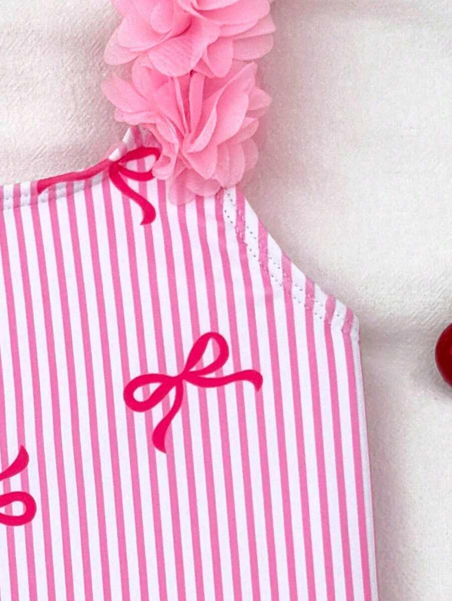 SHEIN JEDNOCZĘŚCIOWY STRÓJ KĄPIELOWY PASKI S06__110/116