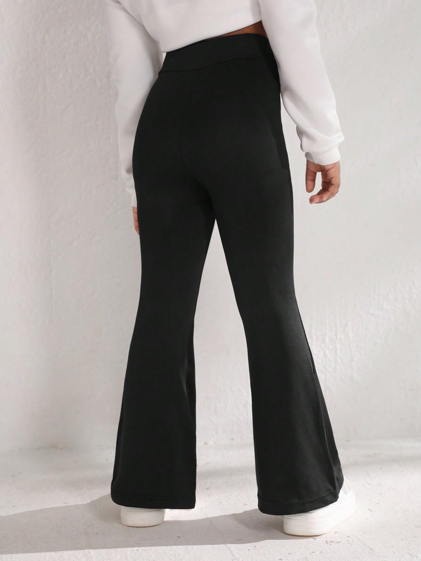 SHEIN CZARNE SPODNIE DZWONY S06__158-164