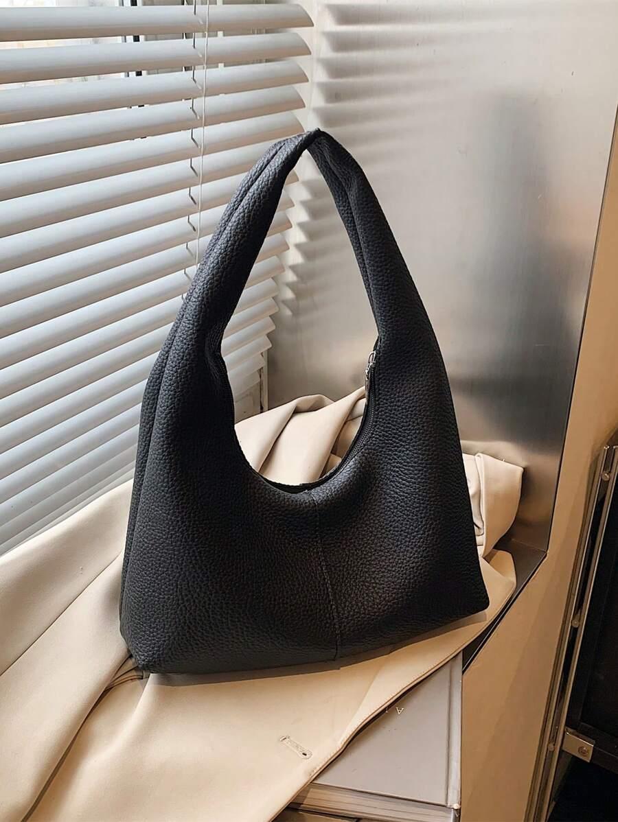 SHEIN CZARNA TOREBKA IMITACJA SKÓRY 10X23X29CM