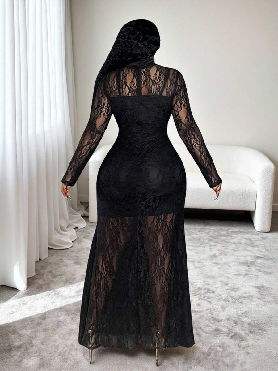VESLAYA CZARNA MAXI SUKIENKA S06__48