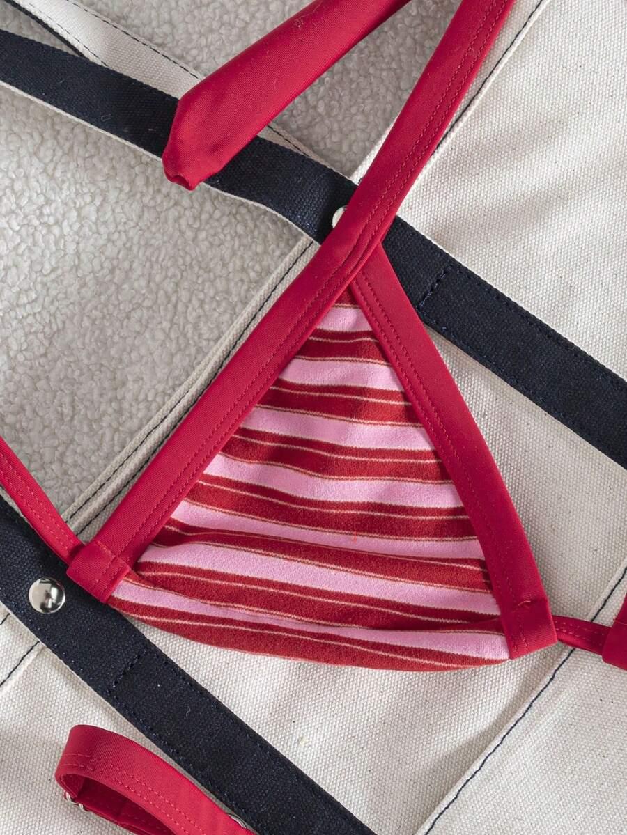 SWIM MOD DWUCZĘŚCIOWY STRÓJ KĄPIELOWY PASKI S09__XS