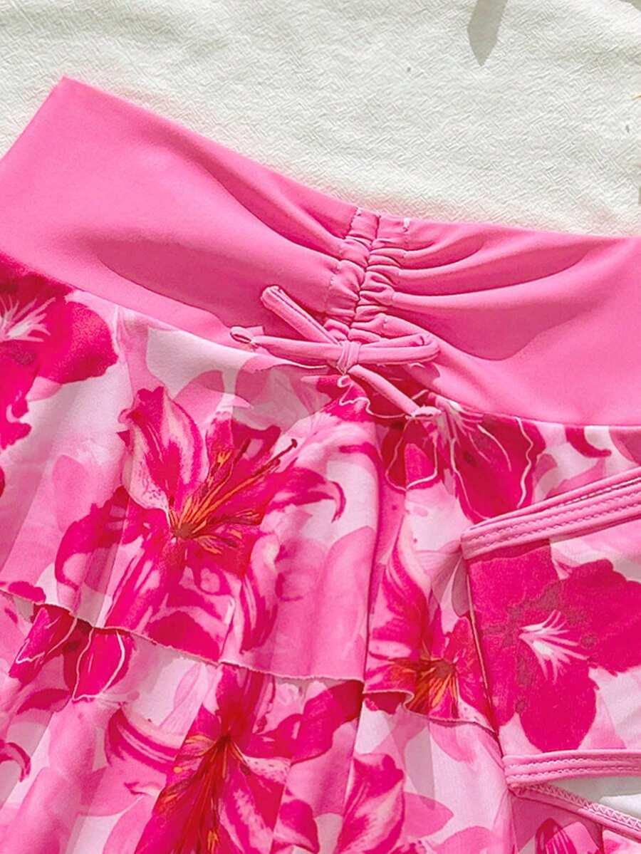 SHEIN 3-CZĘŚCIOWY STRÓJ KĄPIELOWY PK01__146/152