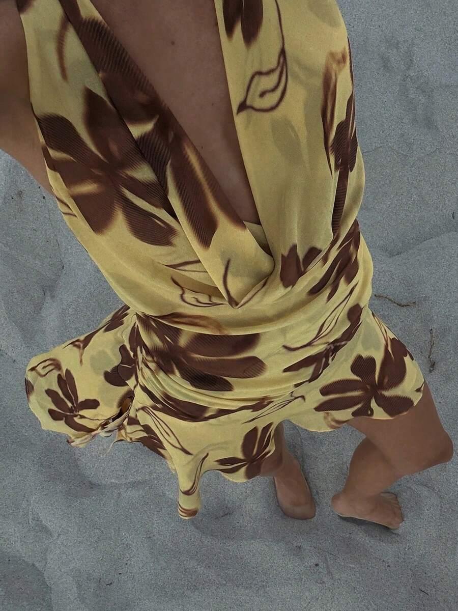 SHEIN MINI SUKIENKA KWIATY S06__M