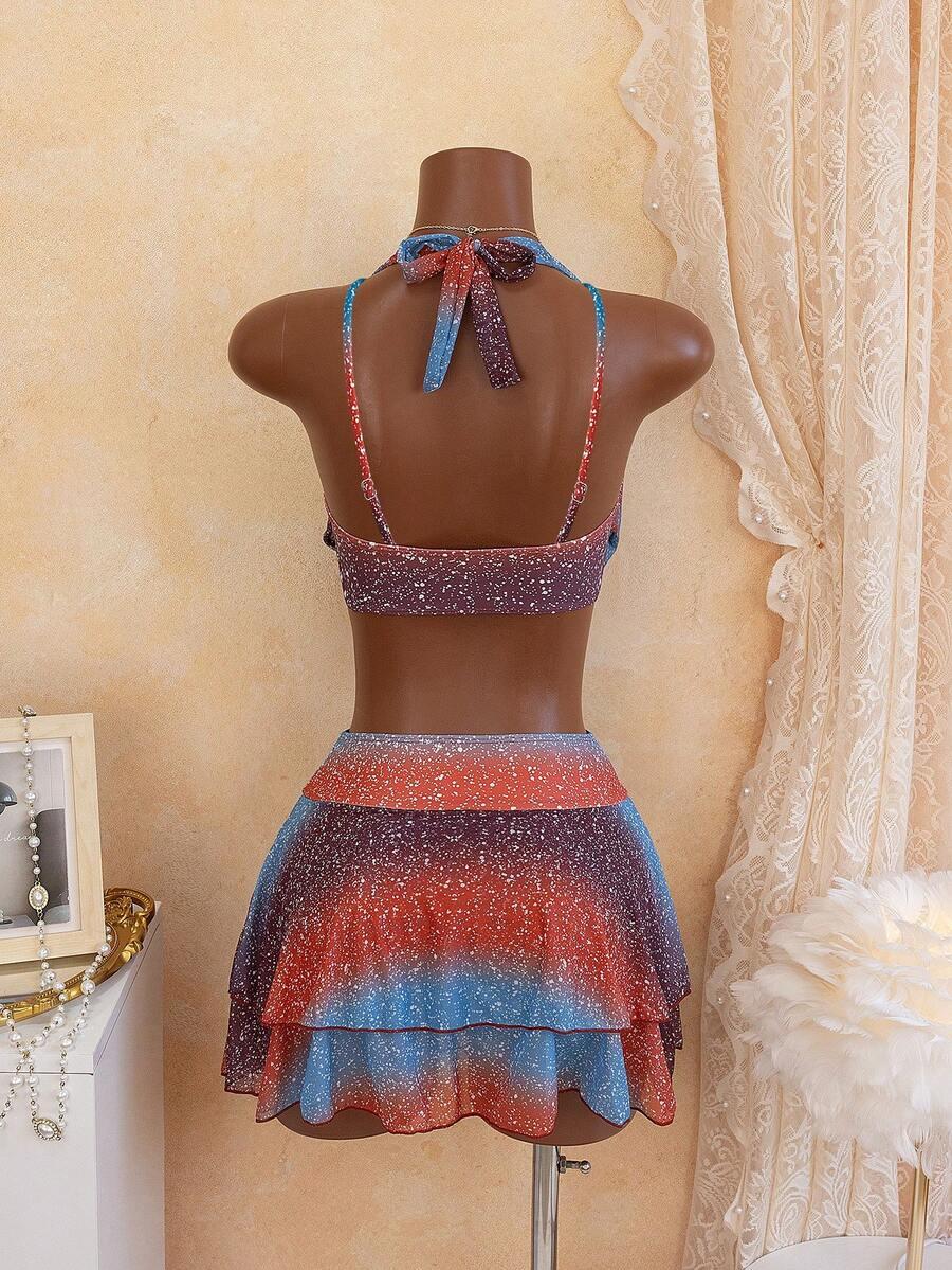 SHEIN DWUCZĘŚCIOWY STRÓJ KĄPIELOWY S09__XL