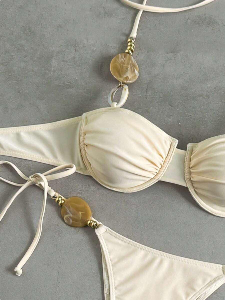 SHEIN DWUCZĘŚCIOWY STRÓJ KĄPIELOWY S09__M
