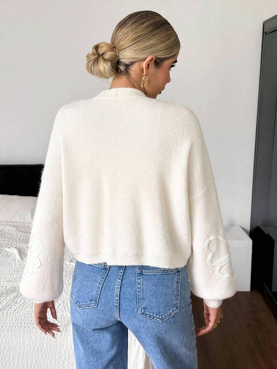 SHEIN BEŻOWY SWETER WZÓR S06__S