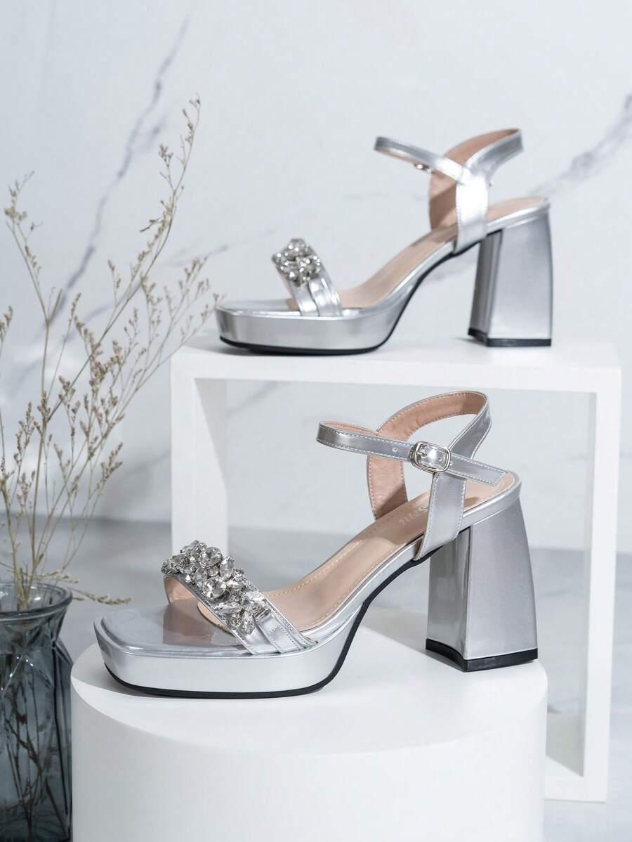 SHEIN SANDAŁY OBCAS ZDOBIENIE S06__36