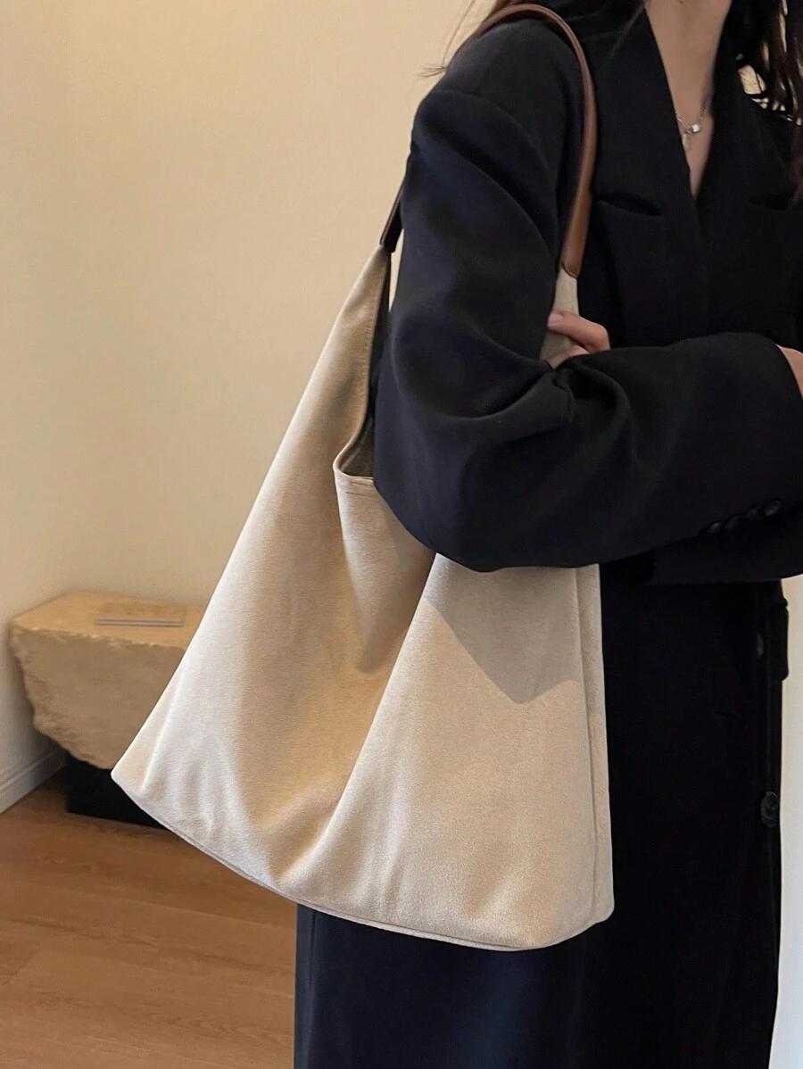 SHEIN BEŻOWA TOREBKA NA RAMIĘ S07__36X13X29