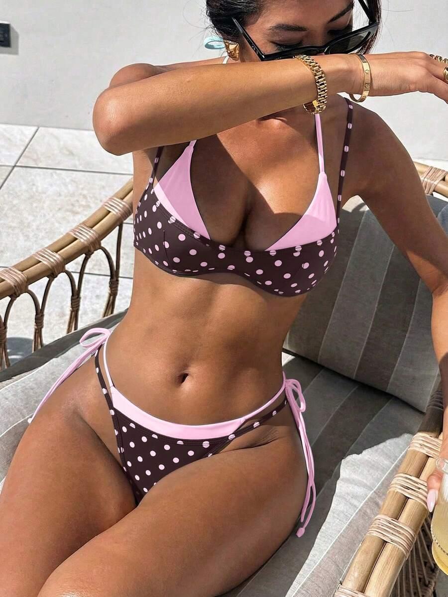 SHEIN DWUCZĘŚCIOWY STRÓJ KĄPIELOWY WZÓR S09__M