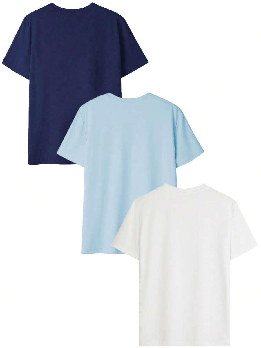 SHEIN KLASYCZNY T-SHIRT 3-PACK S06__M