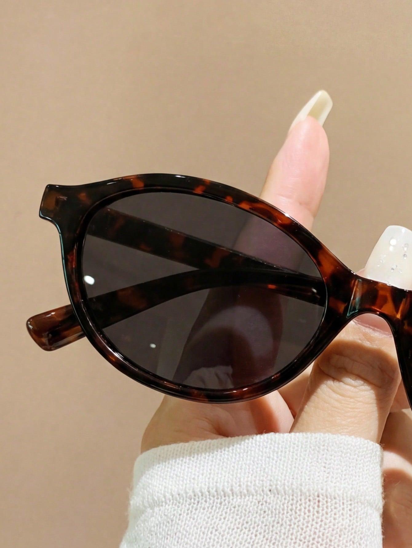 SHEIN OKULARY PRZECIWSŁONECZNE ANIMAL PRINT S07