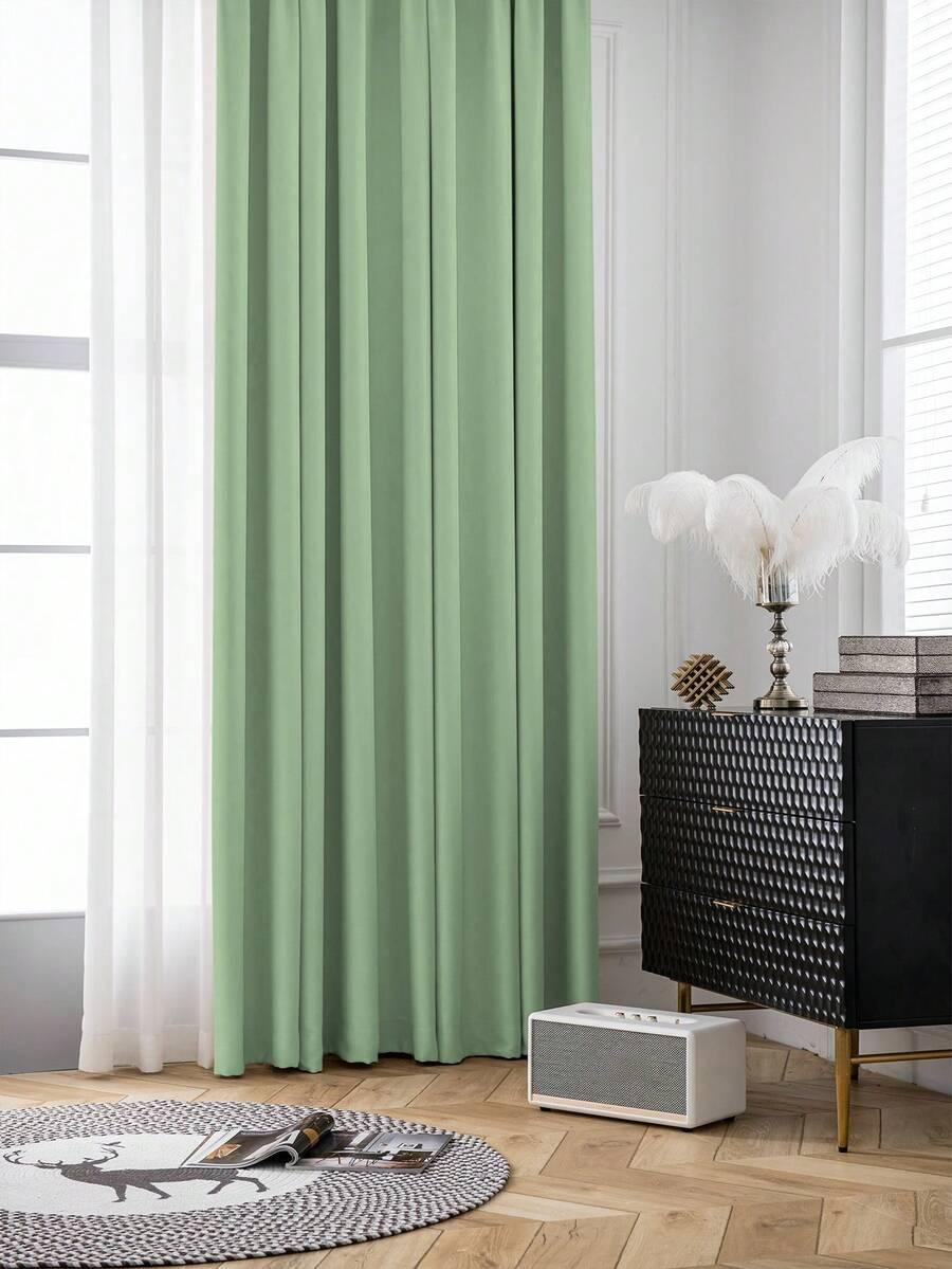 SHEIN ZIELONA ZASŁONA ZACIEMNIAJĄCA S07__200X260CM