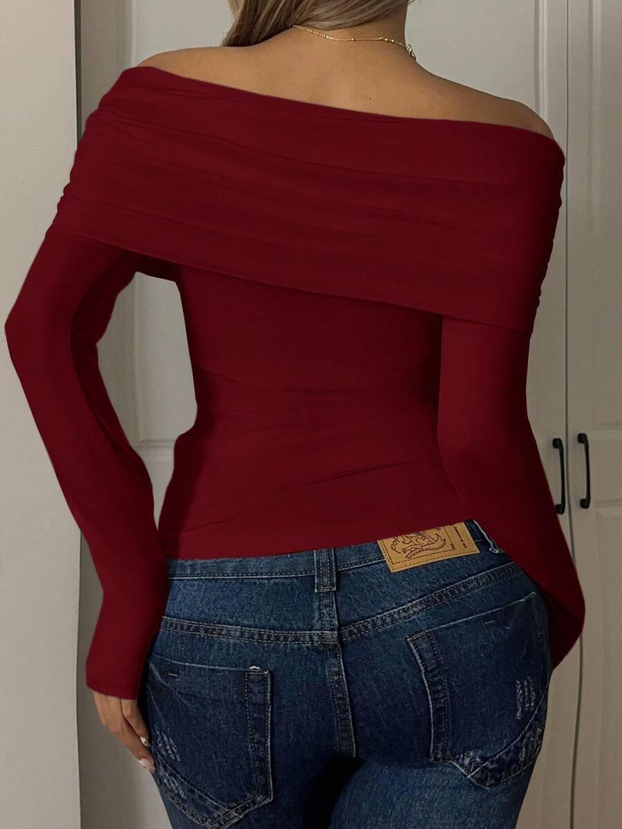 SHEIN BLUZKA ODKRYTE RAMIONA S06__L