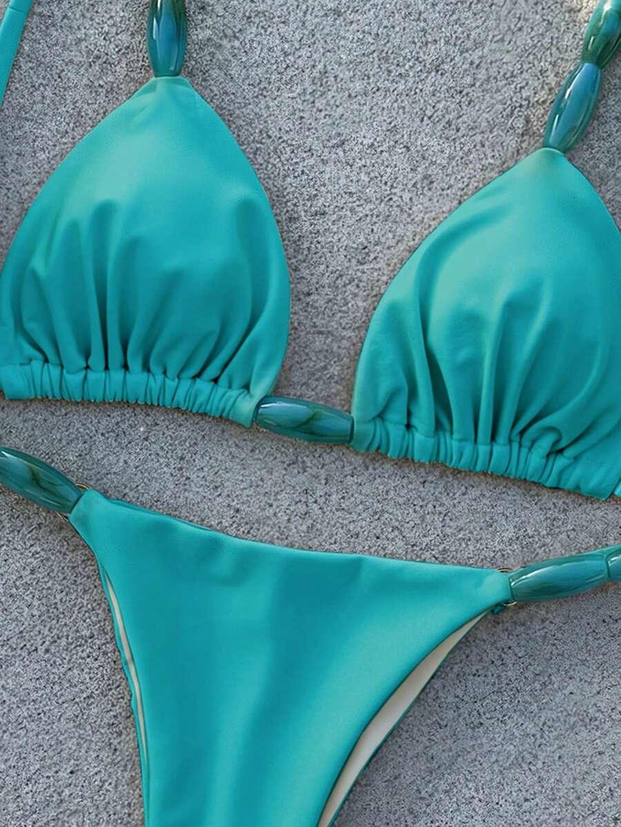 SHEIN DWUCZĘŚCIOWY STRÓJ KĄPIELOWY S09__L