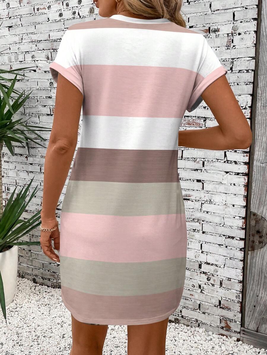 SHEIN MINI SUKIENKA WZÓR PASKI S06__M