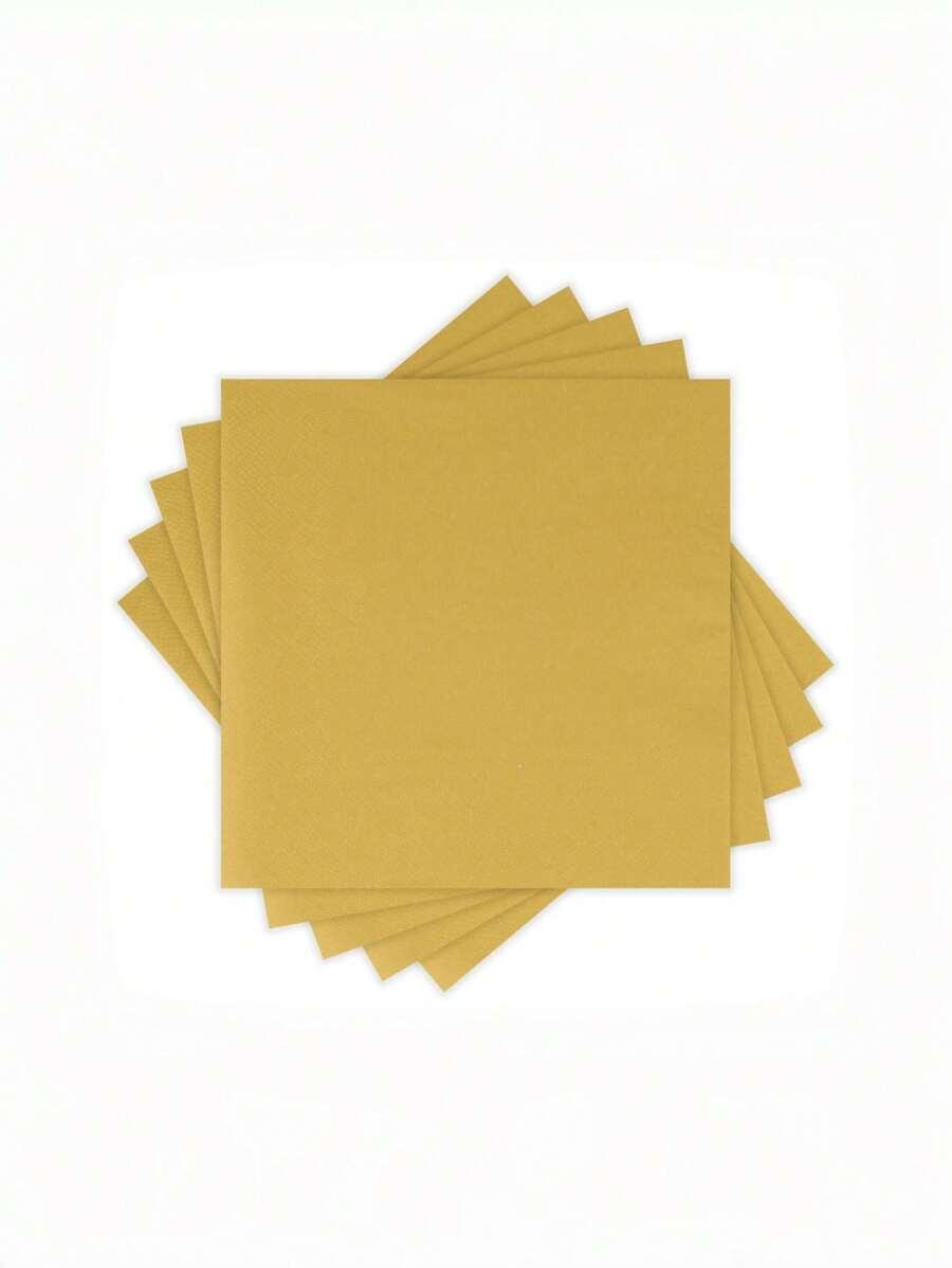 SHEIN ZŁOTE SERWETKI 100-PACK S07__33X33CM