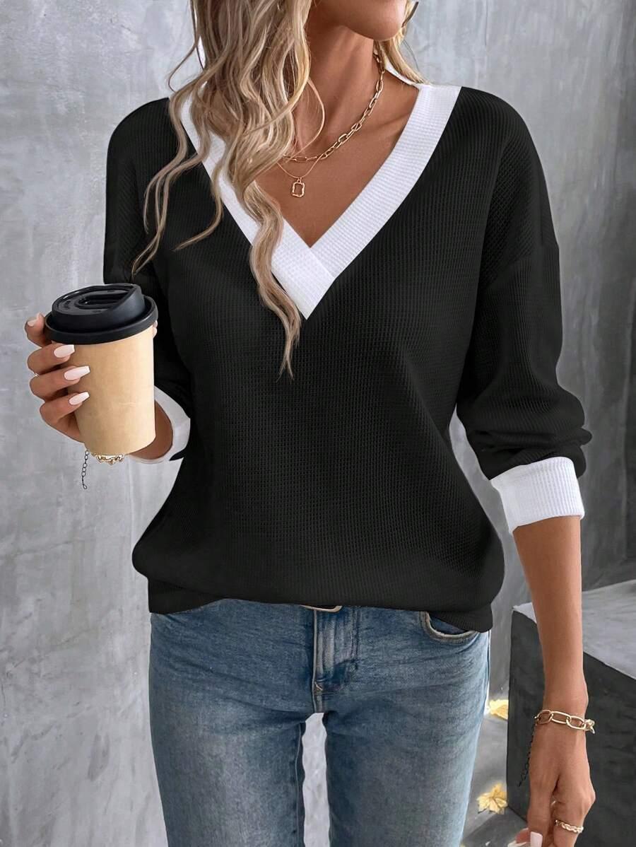SHEIN BLUZKA DŁUGI RĘKAW S06__M