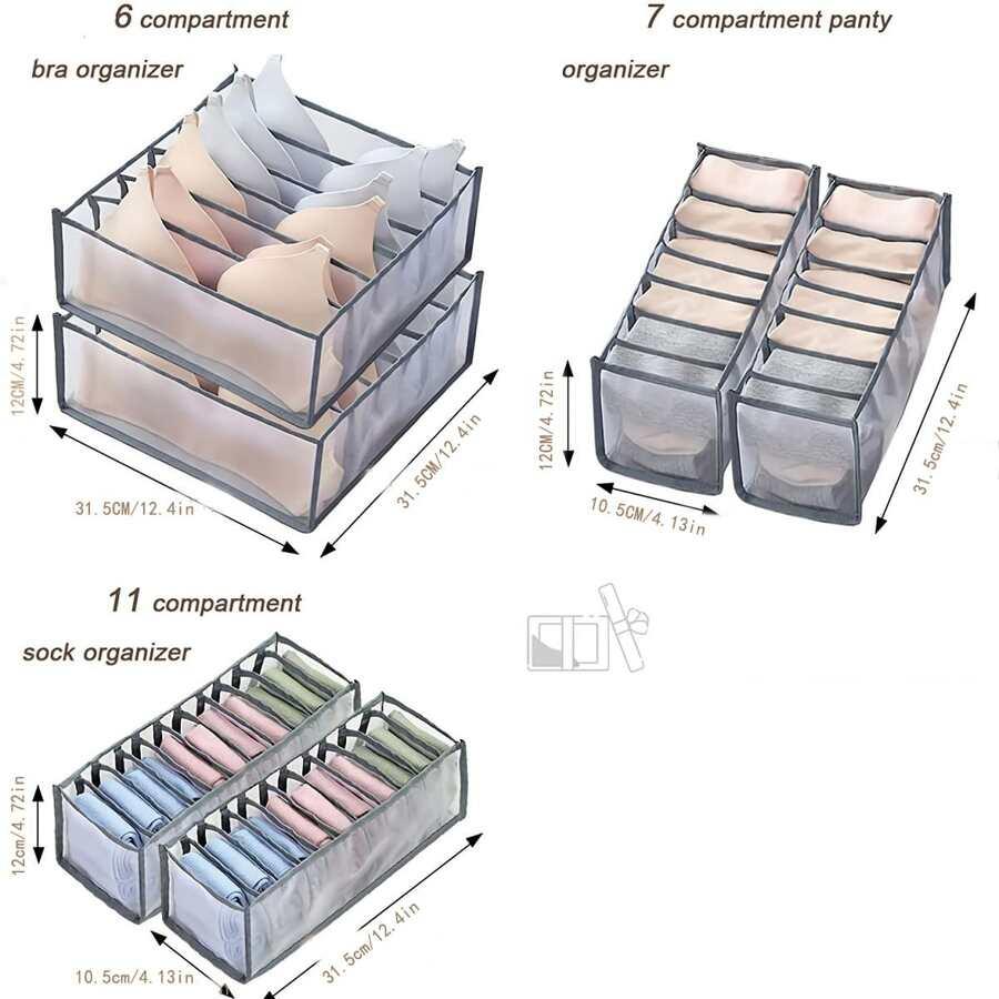 SHEIN ORGANIZER DO SZUFLADY 3-PACK S07__10.5X31.5X12CM