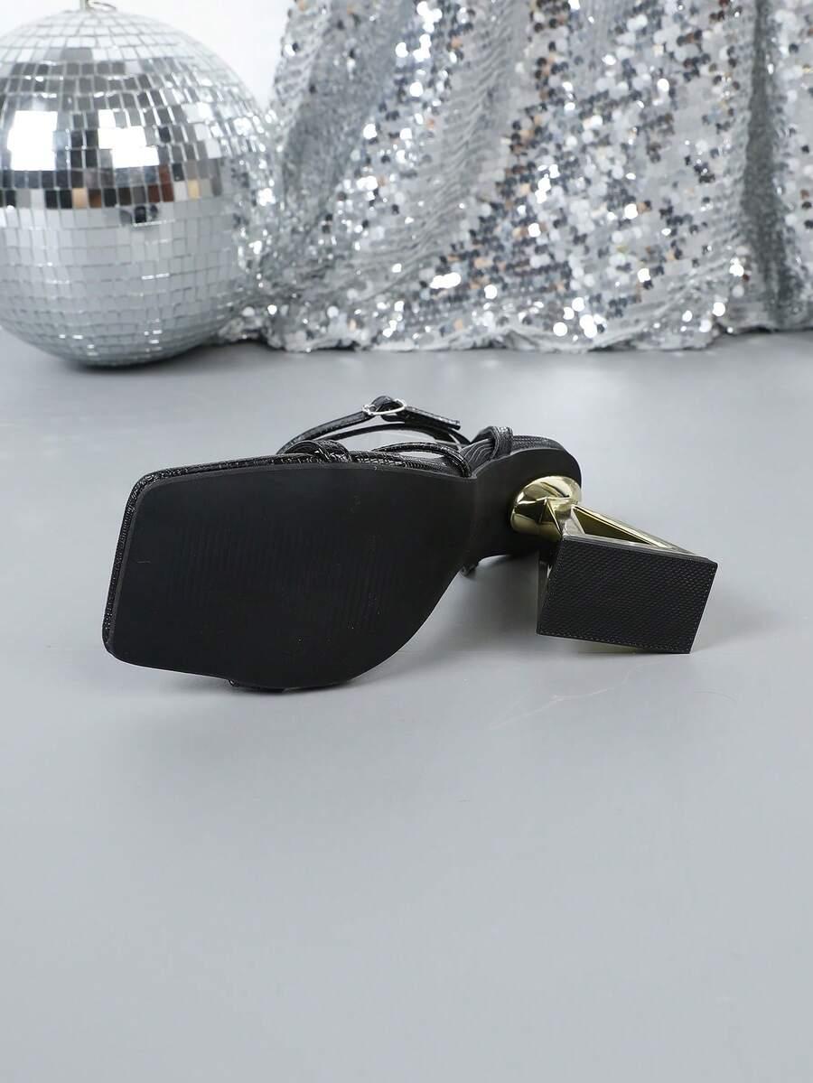 SHEIN CZARNE SANDAŁY OBCAS S06__36,5