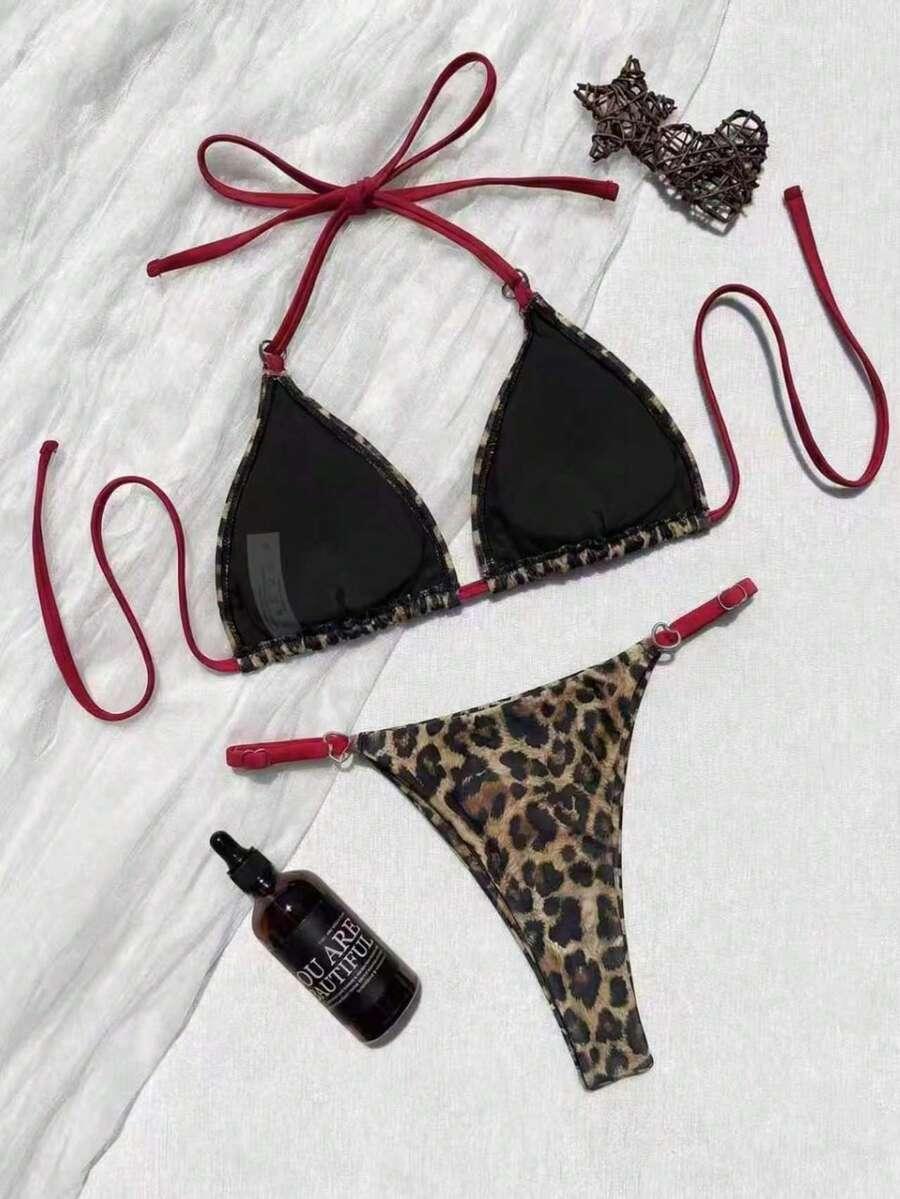SHEIN DWUCZĘŚCIOWY STRÓJ KĄPIELOWY S09__L