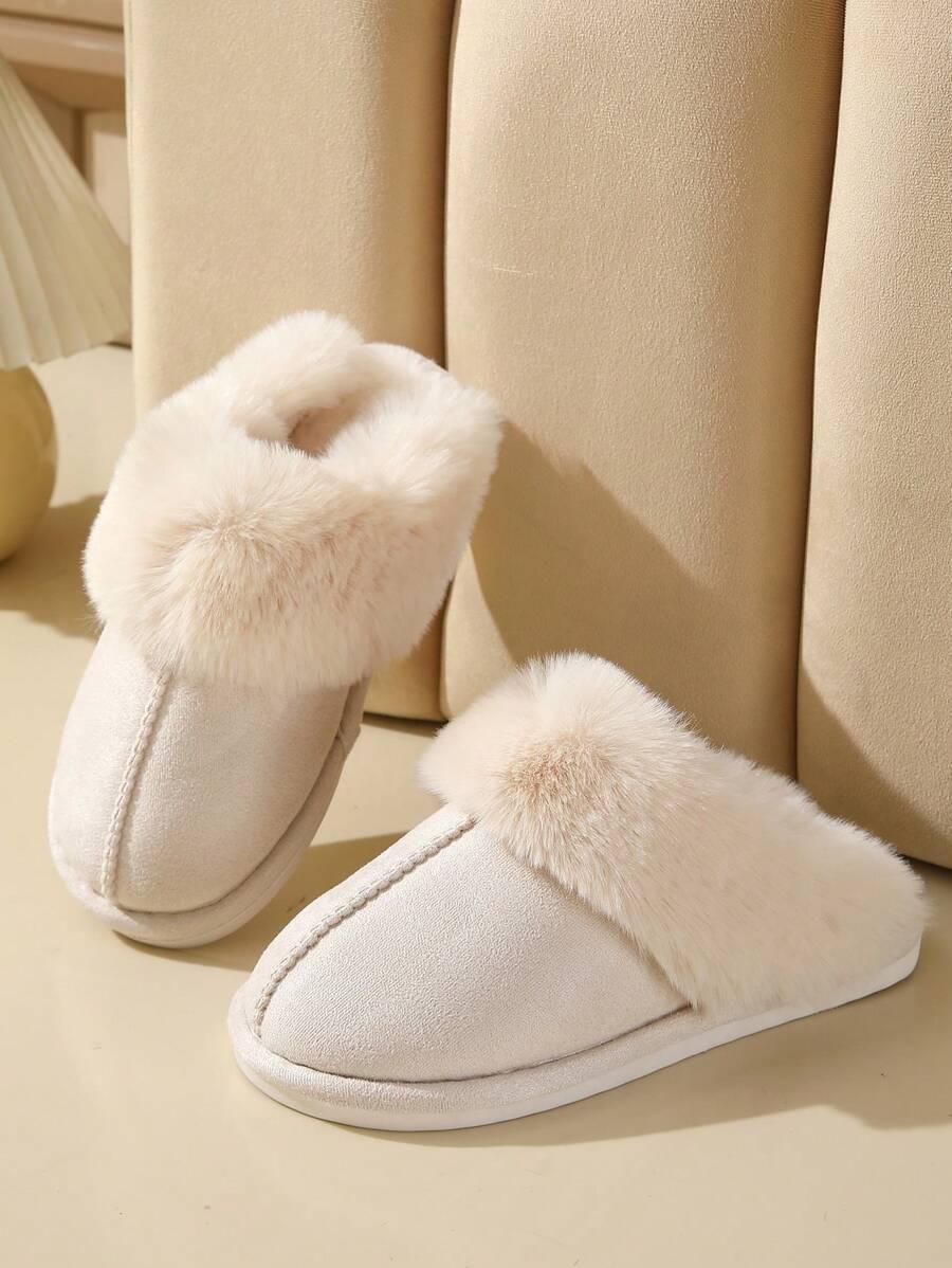 SHEIN BEŻOWE KAPCIE FUTRO S06__39/39,5