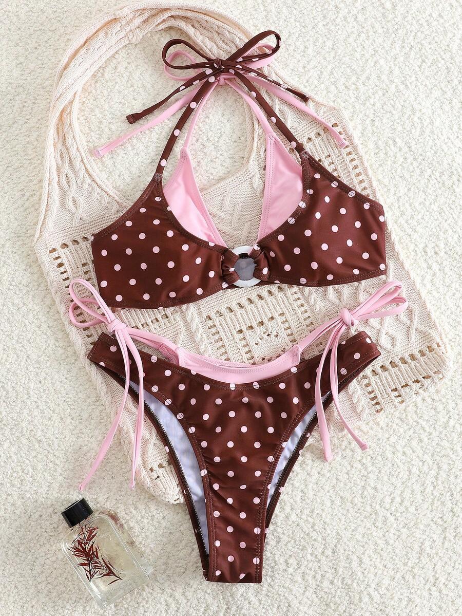 SWIM MOD DWUCZĘŚCIOWY STRÓJ KĄPIELOWY W GROSZKI S09__S