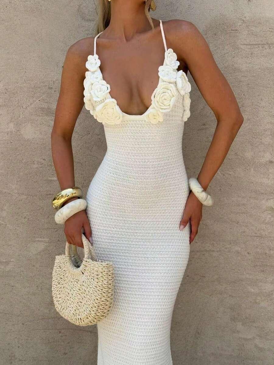 SHEIN DZIANINOWA MAXI SUKIENKA S06__S